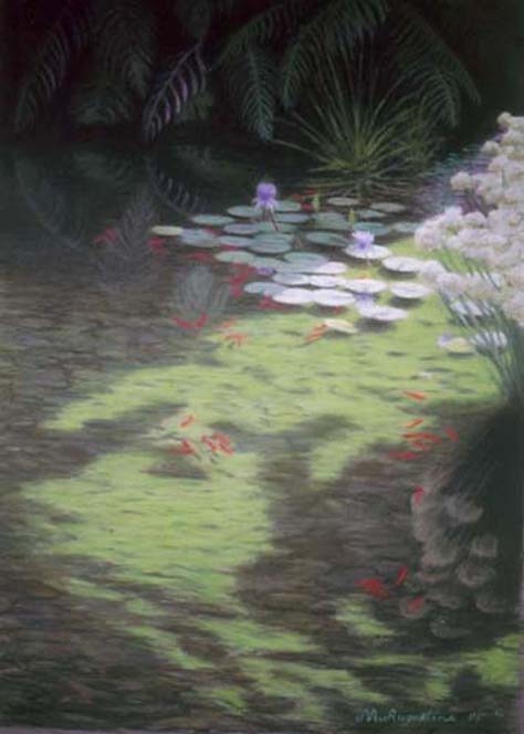 The water liles 71x51cm Sold